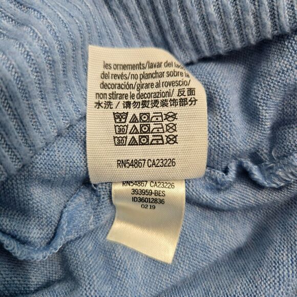 Victoria's Secret Pink Women XS Blue Lace Up Pullover Hoodie Sweatshirt - Picture 9 of 13